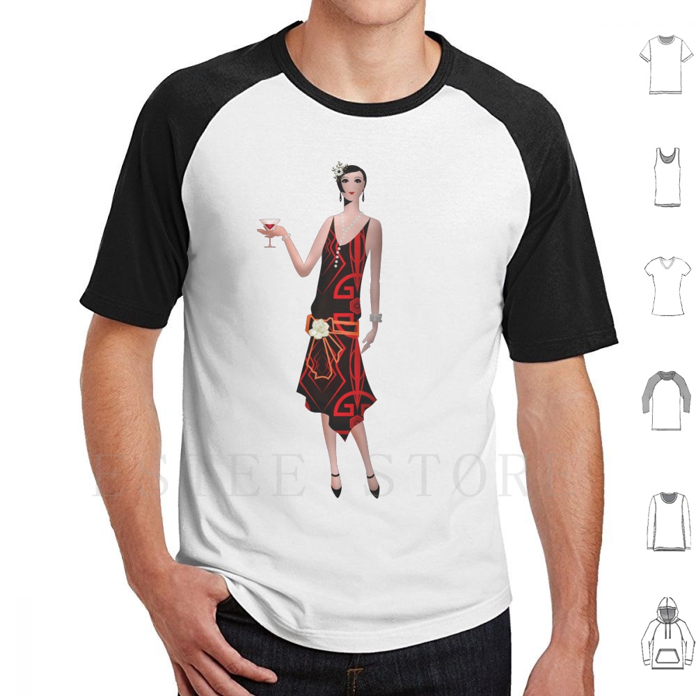 Mens Fashion In The 1920S - Винтажная модная футболка Gatsby Flapper-1920 s,