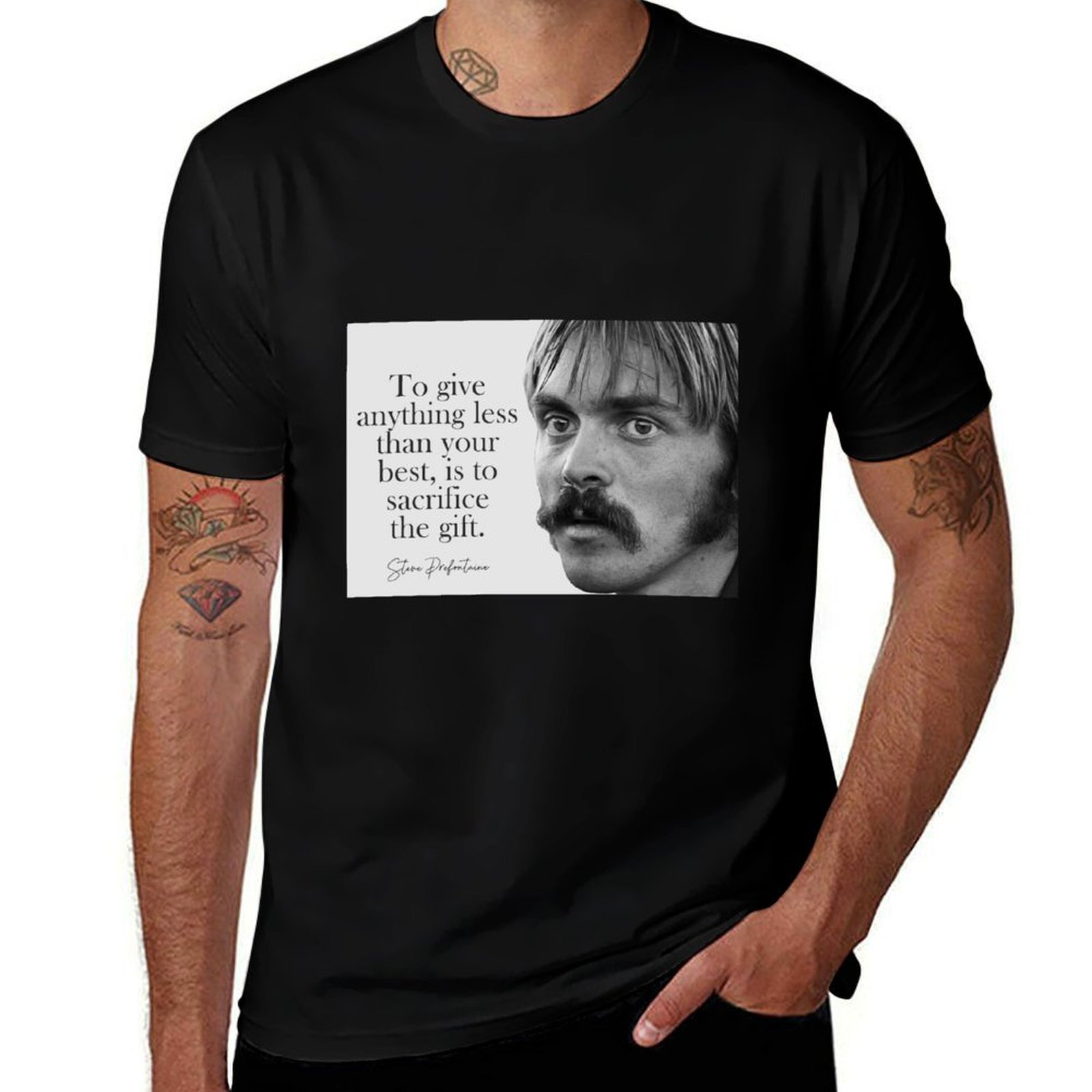 Men'S Fashion Quotes - Футболка с цитатой Стивена Префонтейна, модная