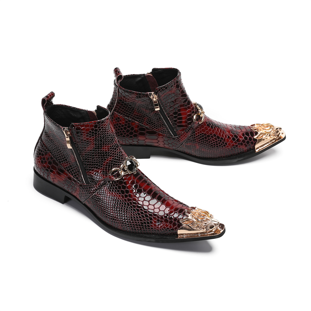 Mens Fashion Dress Shoes - Модные мужские ботинки из натуральной кожи