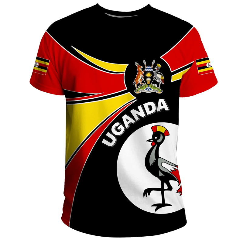Men Fashion Uganda - Футболка мужская с коротким рукавом, круглым