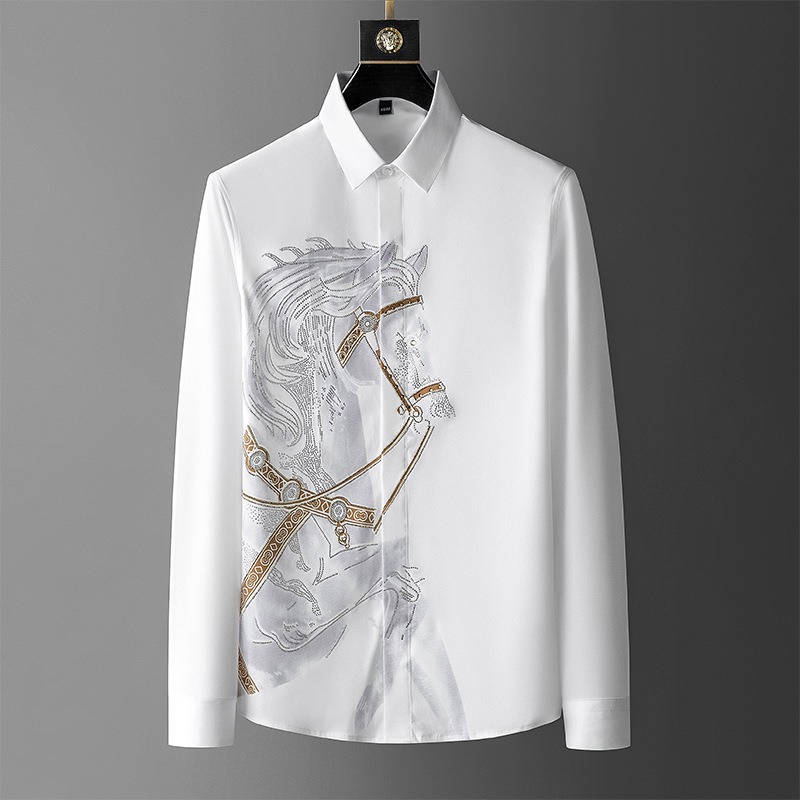 Dress Shirt Non-Iron - Платье Белые рубашки для мужчин с