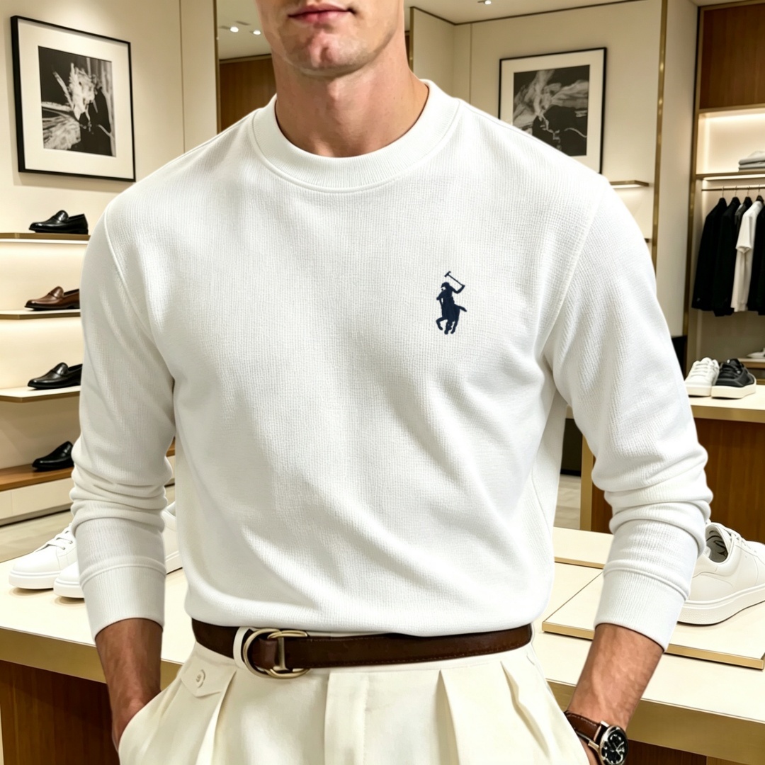 Men'S Fashion Brand - Мягкая хлопковая мужская футболка с длинным
