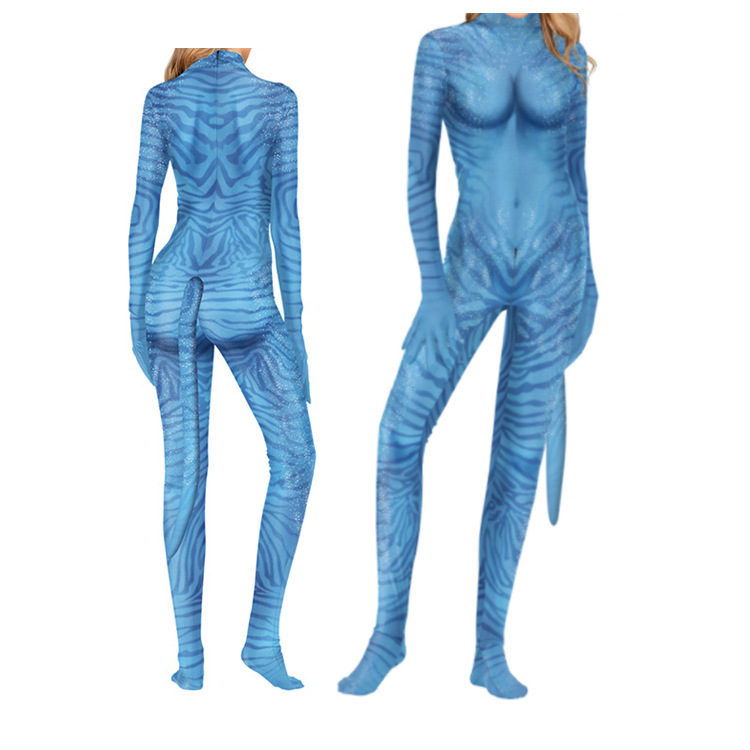 Mens Fashion Jumpsuit - Аватар Путь воды Косплей Костюм Хвост