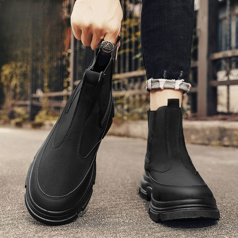 Men'S Fashion Deals - Мужские высокие сапоги в британском стиле,