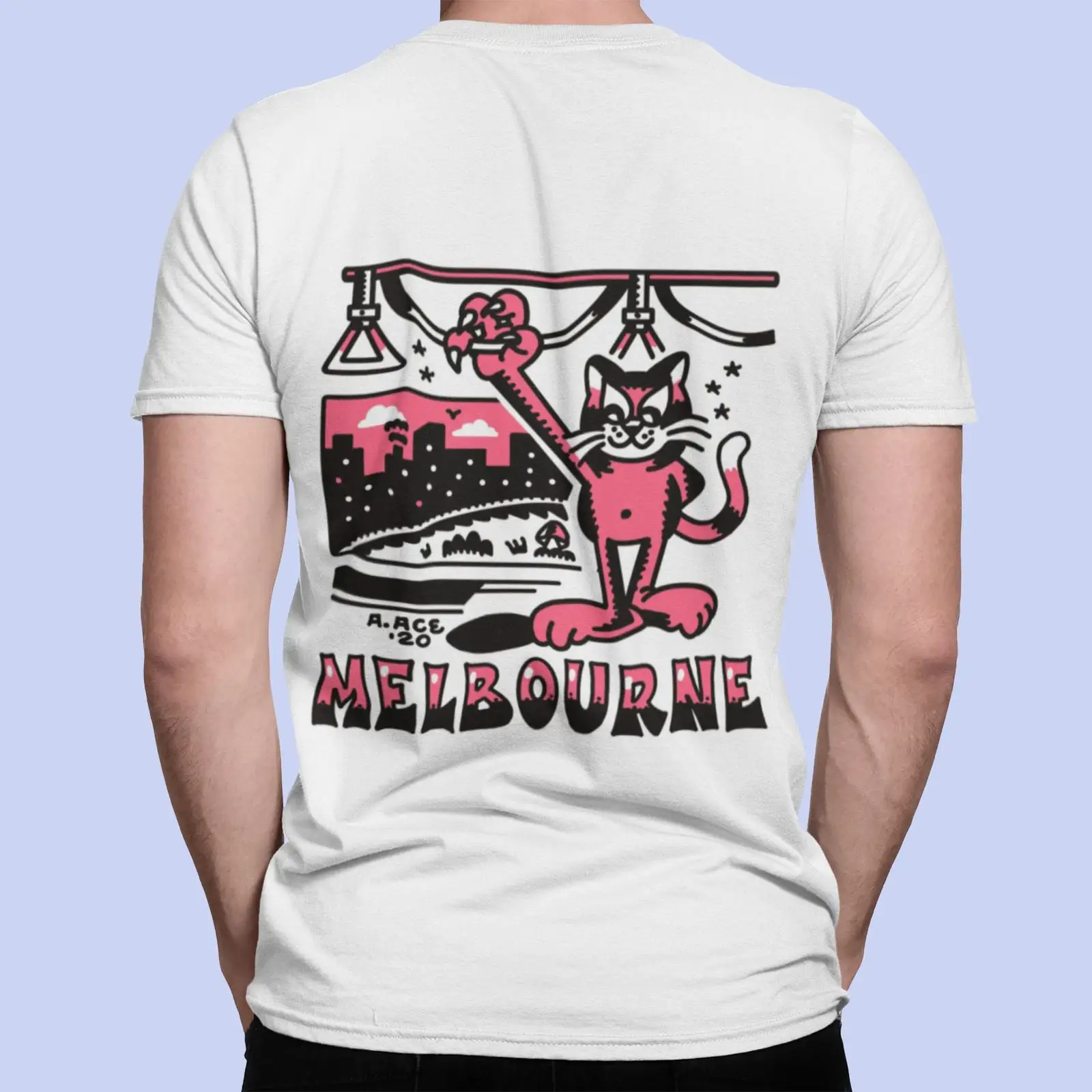 Mens Fashion Melbourne - Футболка Melbourne Tram с психоделическим принтом