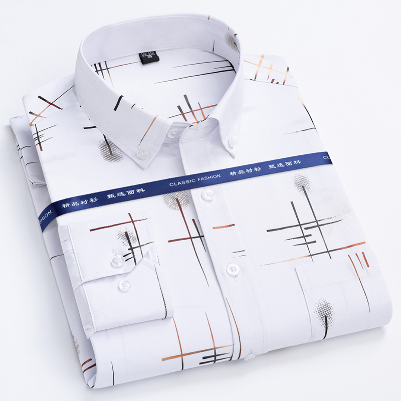 Dress Shirt Non-Iron - Рубашка мужская с длинным рукавом, Модная