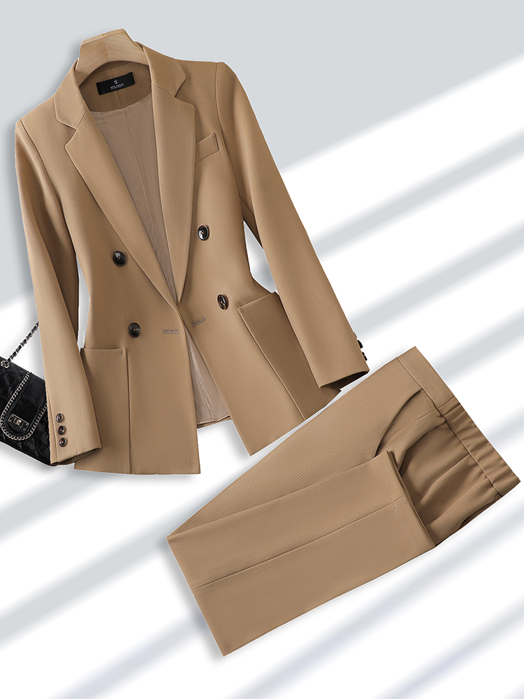 Men'S Fashion Khaki Pants - Костюм брючный женский деловой из блейзера