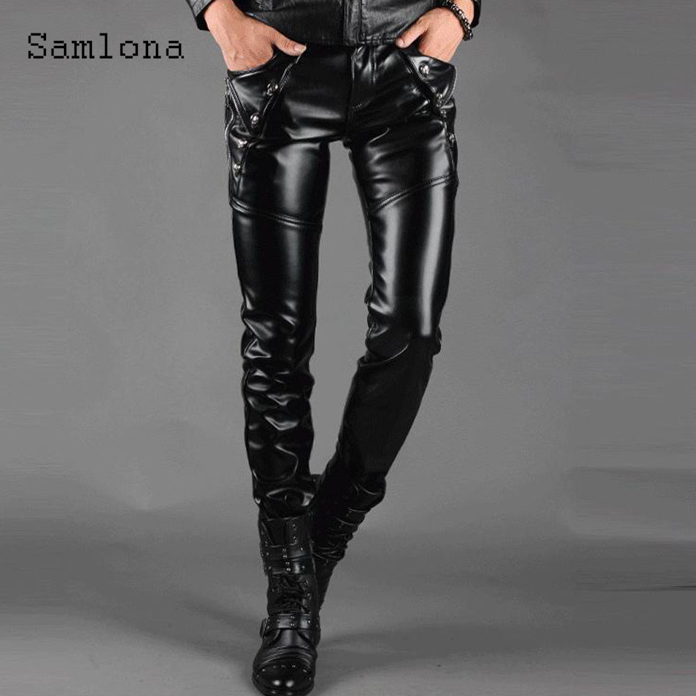 Men'S Fashion Pants 2025 - Сексуальные брюки из искусственной кожи в