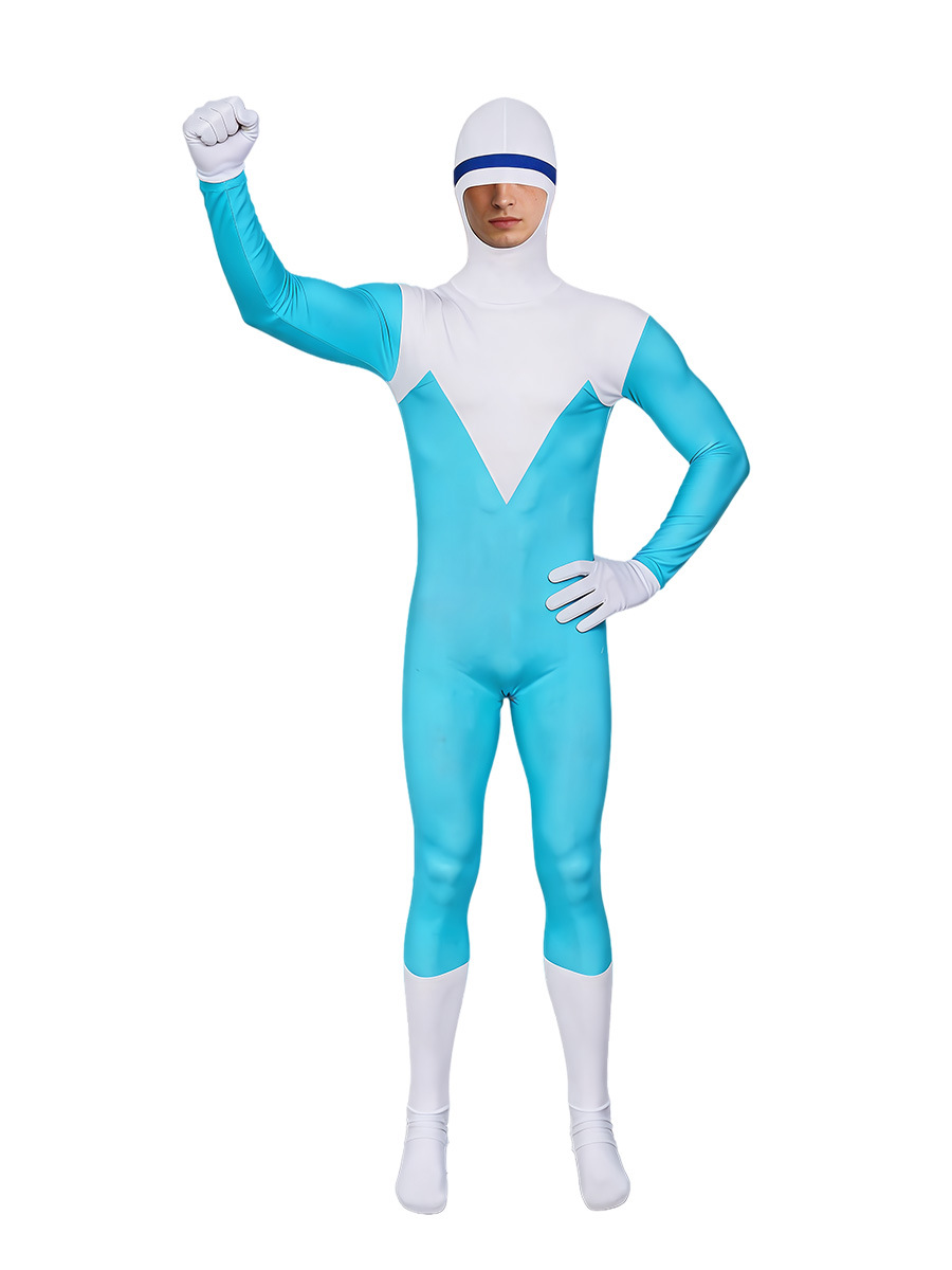 Mens Fashion Jumpsuit - Костюм для косплея «Суперсемейка»: крутой Ледяной