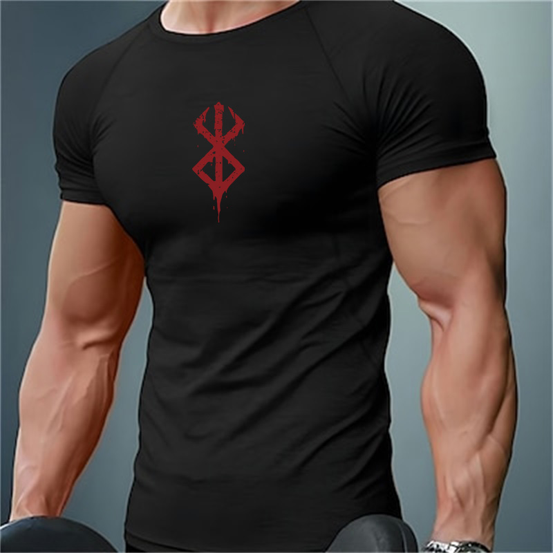 Compression Shirt Workout - Мужские компрессионные футболки с принтом, летние,