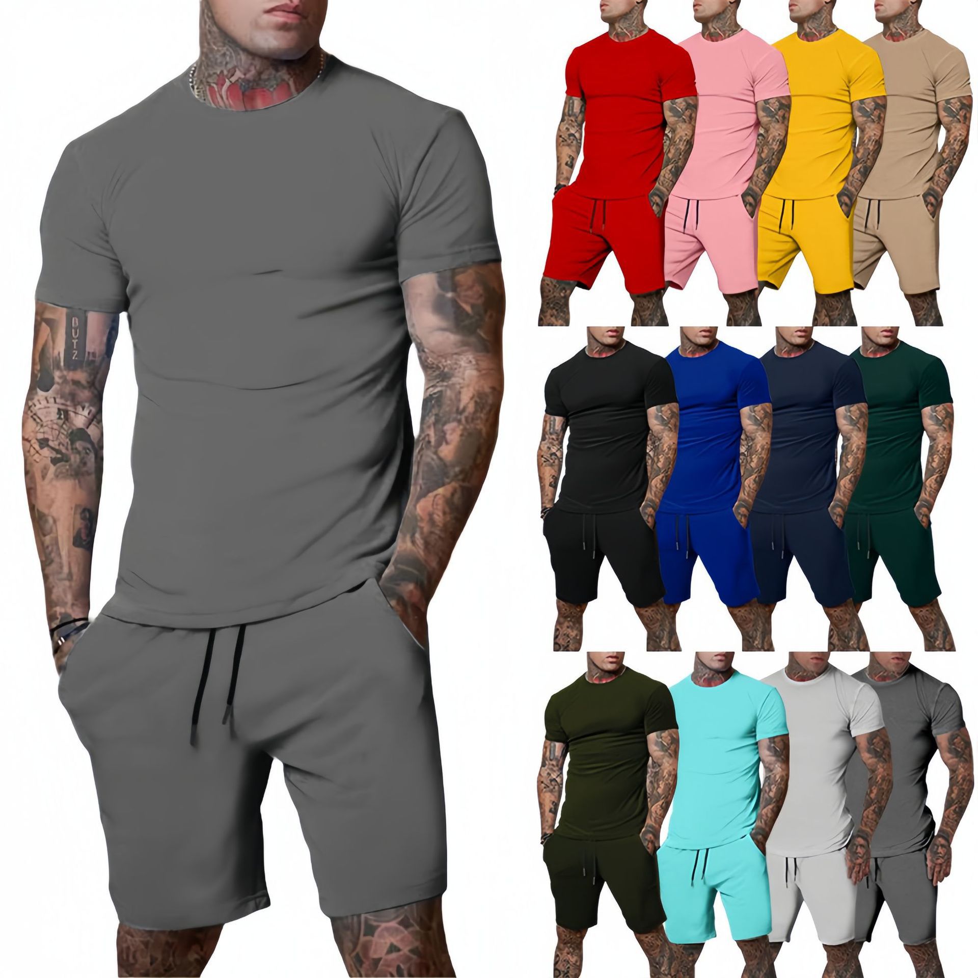 Men'S Fashion Looks - Модный и повседневный летний спортивный костюм