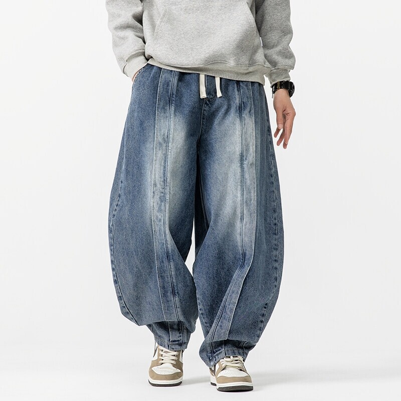 Men'S Fashion Pants 2025 - 2025 Новые винтажные шаровары, мужские свободные