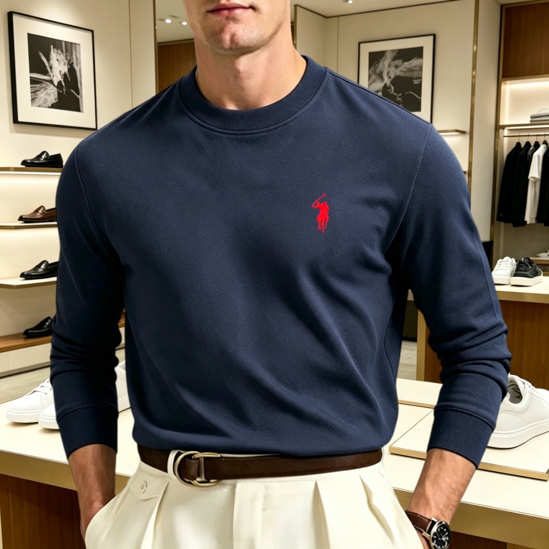 Men'S Fashion Brand - Мягкая хлопковая мужская футболка с длинным