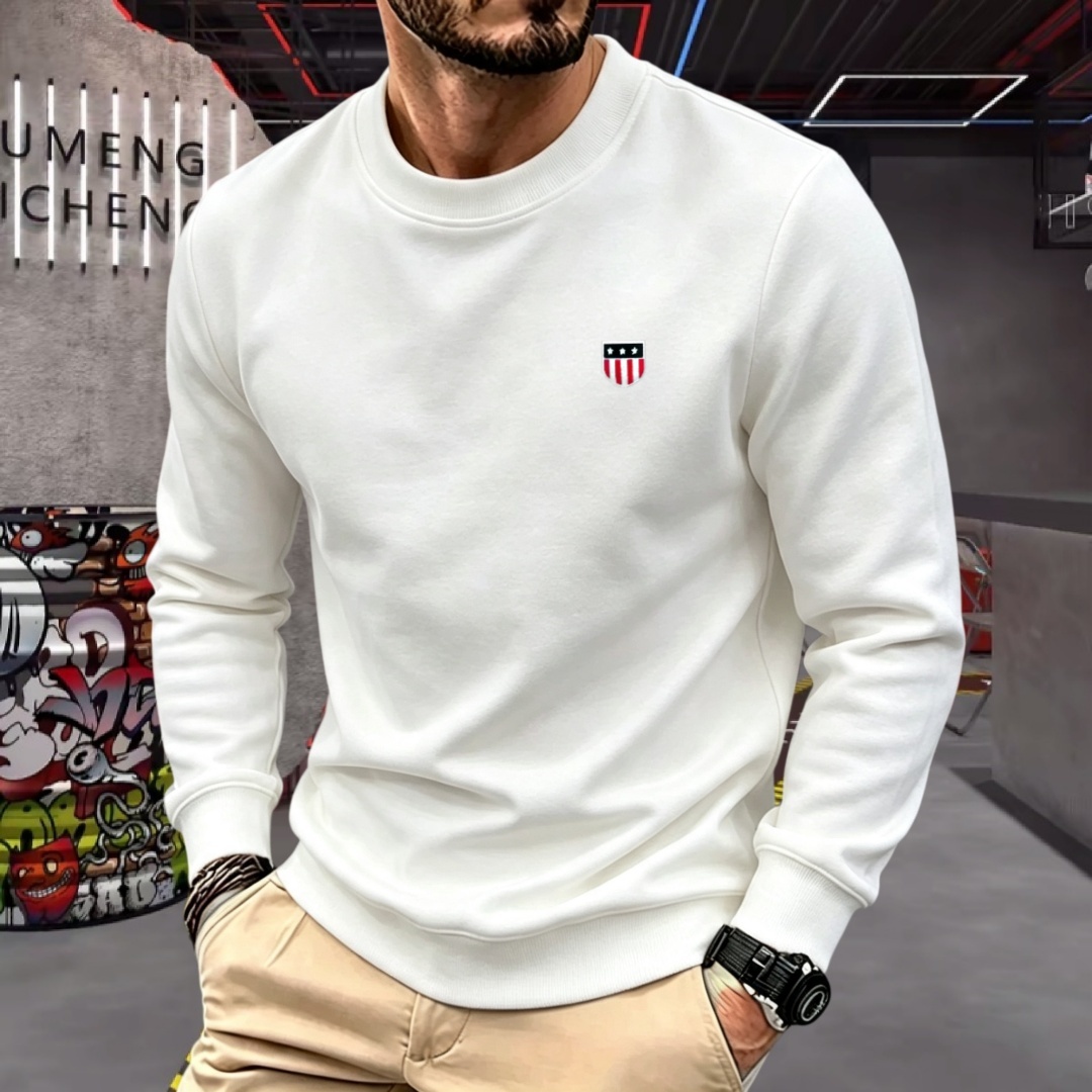 Men'S Fashion Brand - Мягкая хлопковая мужская футболка с длинным
