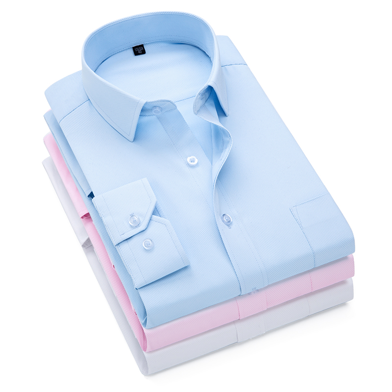 Розовая, белая, синяя саржевая – обзор и цена Dress Shirt Non-Iron