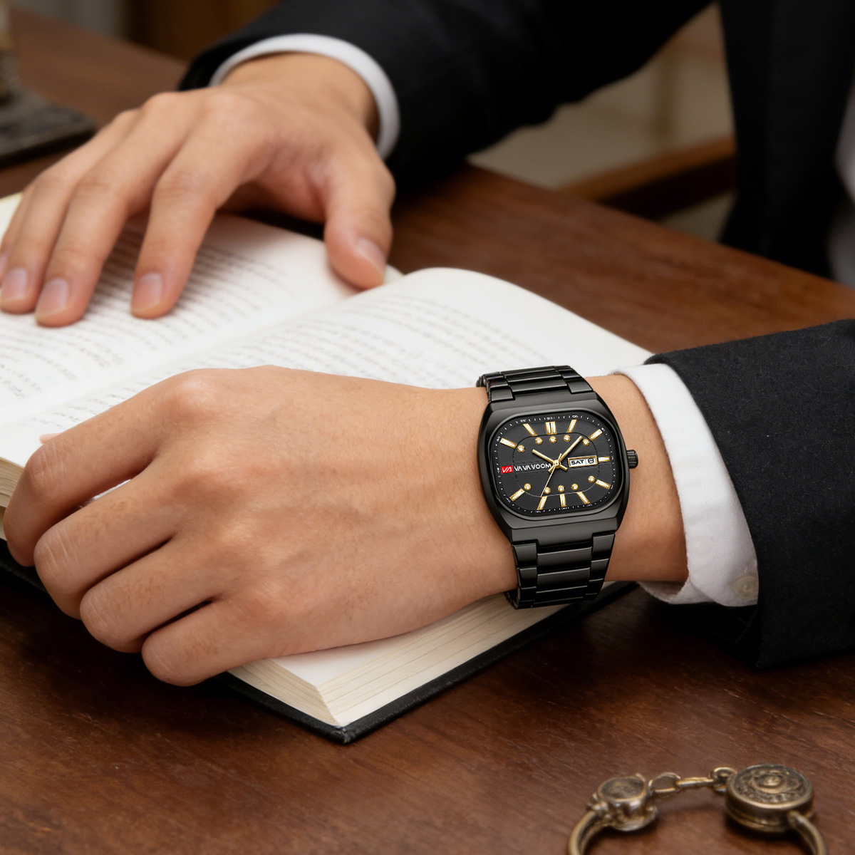Квадратные новые уникальные ст – обзор и цена Mens Fashion Watch