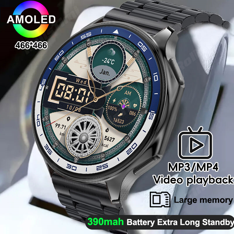 1,43 AMOLED Смарт-часы 3D Surr – обзор и цена Men'S Fashion X