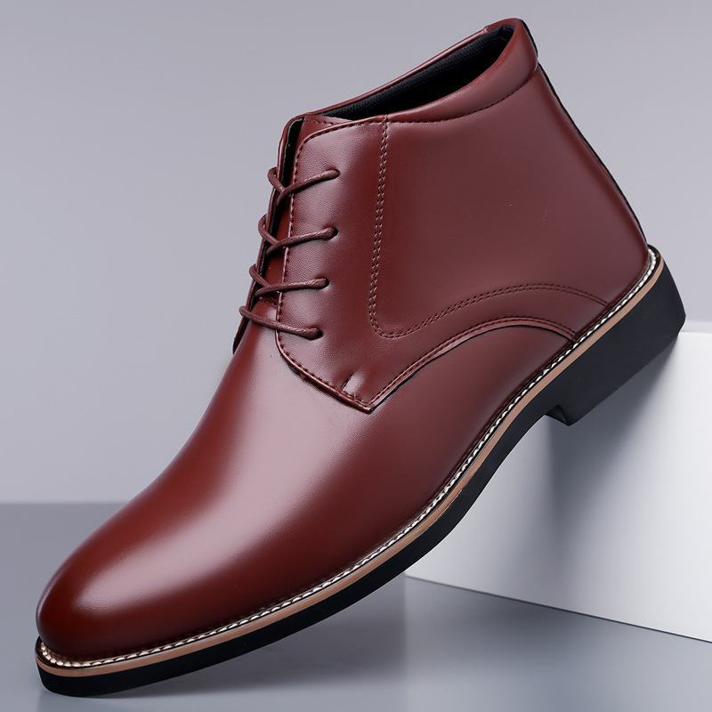 Мужские высокие кожаные ботинк – обзор и цена Mens Fashion Dress Shoes
