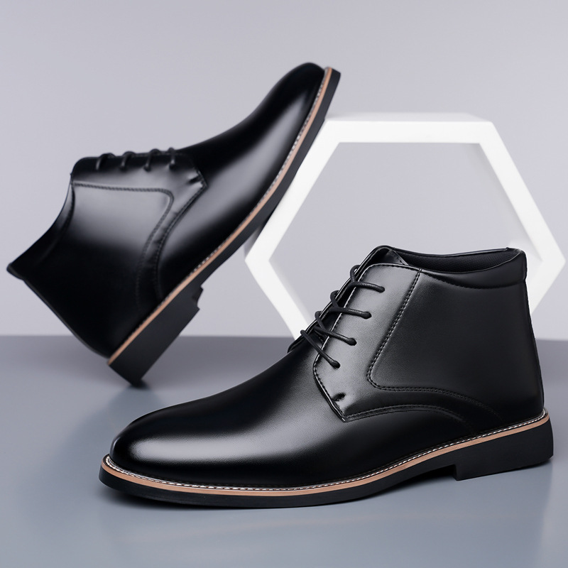 Мужские высокие кожаные ботинк – обзор и цена Mens Fashion Dress Shoes