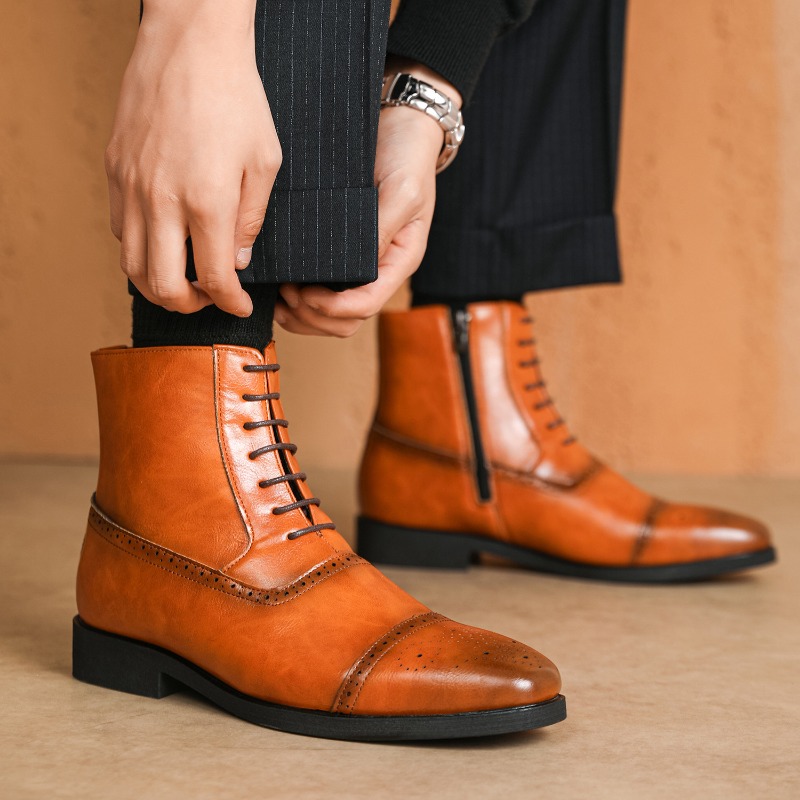 Роскошные мужские ботинки, нов – обзор и цена Mens Fashion Dress Shoes