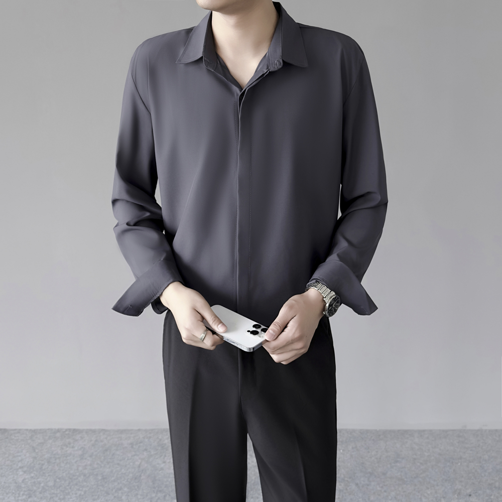 Мужская тонкая рубашка из охла – обзор и цена Dress Shirt Non-Iron