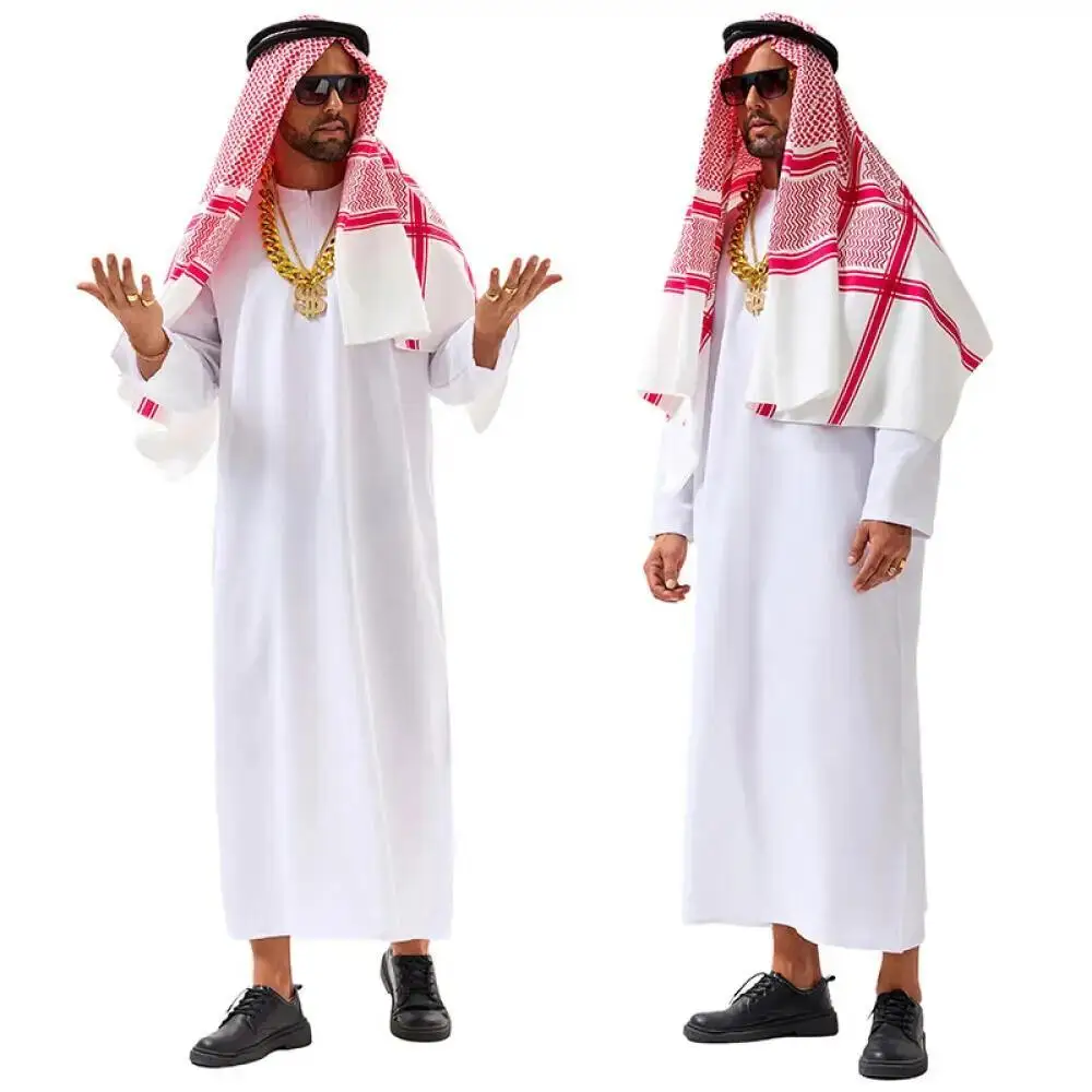 Арабский костюм из Дубая, Белы – обзор и цена Mens Fashion Jumpsuit