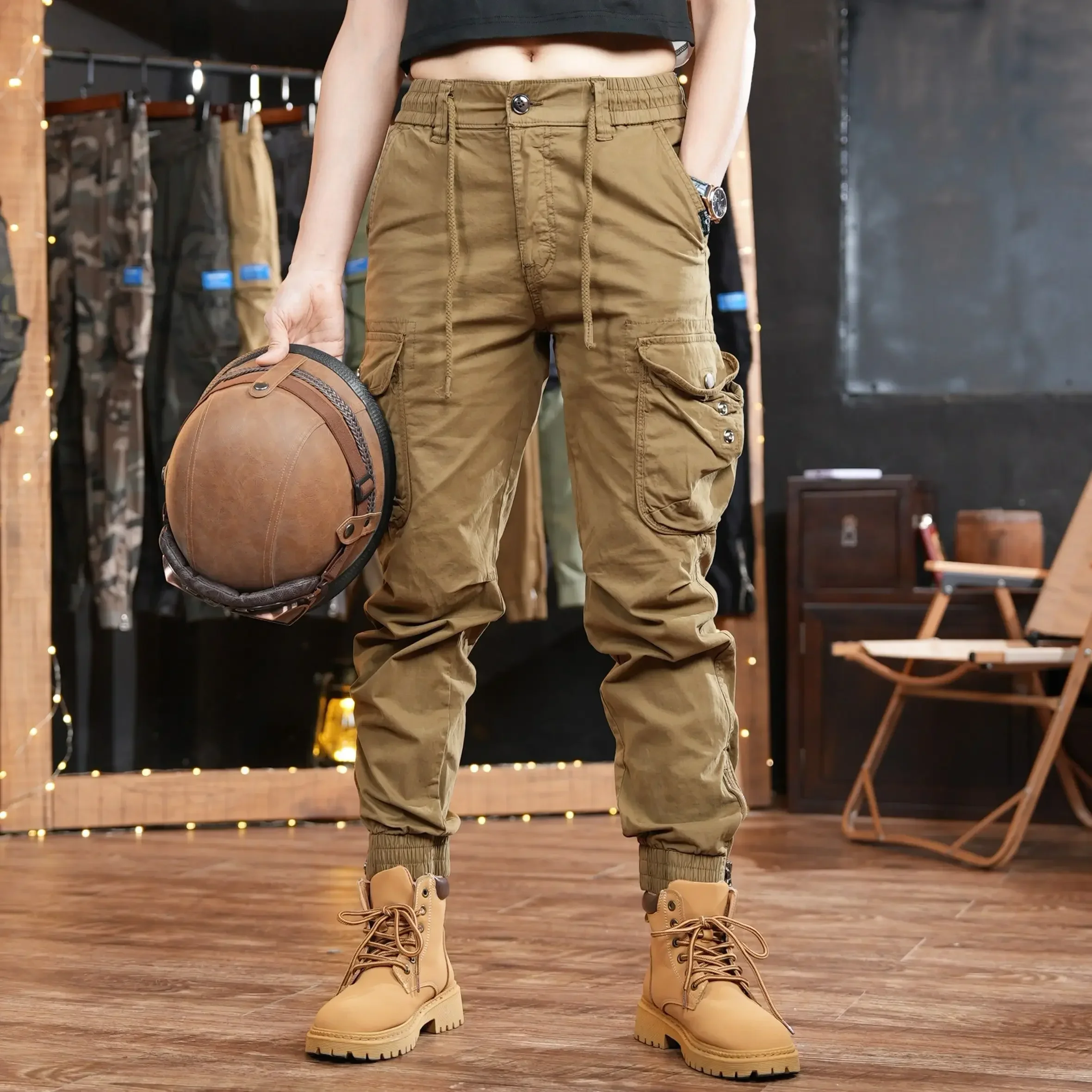 Брюки-карго мужские с нескольк – обзор и цена Men'S Fashion Khaki Pants