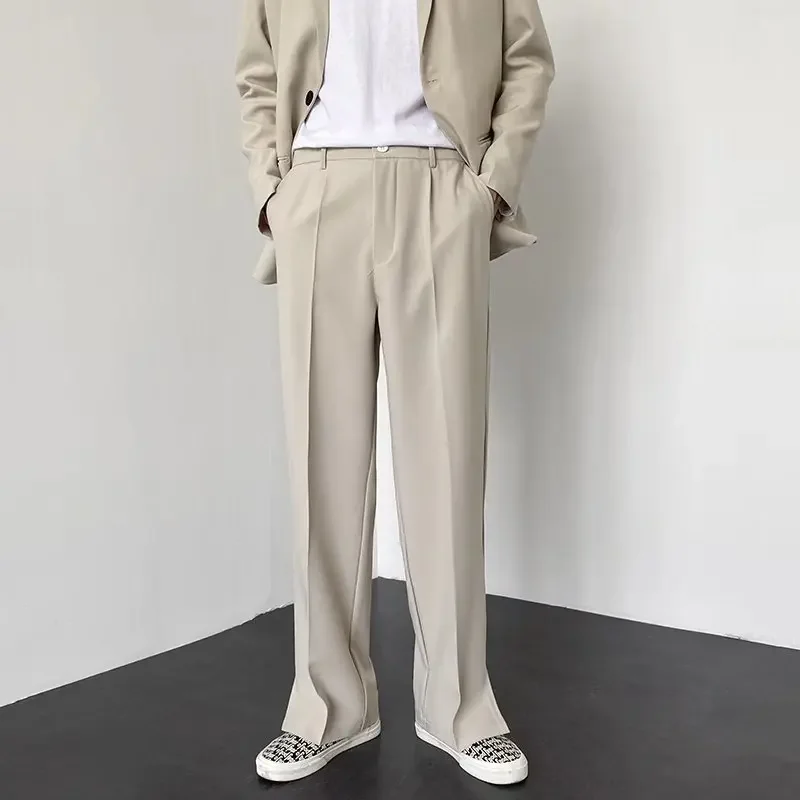 Корейские модные мужские прямы – обзор и цена Men'S Fashion Khaki Pants